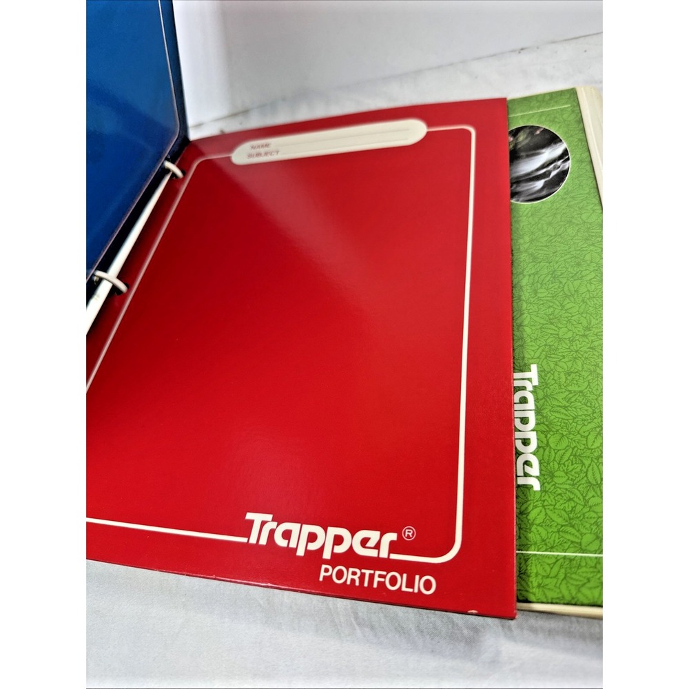1983 Mead Trapper Keeper NOS MINT w/ Cardboard Ad Flap Waterfall Pink Laurel - Picture 11 of 16